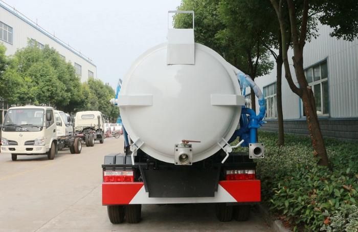 Dongfeng 2cbm 2000L Cleaning Machine with Pressure Tank Vacuum Sewage Fecal Suction Truck