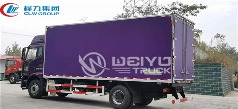 10tons 40cbm FAW 4X2 Refrigerated Van Truck Refrigerator Vehicle Cooling Truck with Carrier Hanxue Thermo King Freezing Unit