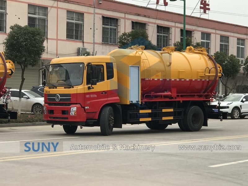12 Cbm Combined Jetting and Vacuum Truck with High Pressure Pump for Sale