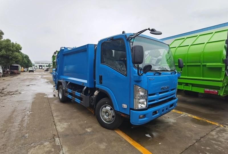 Japan 700p Isuzu 5m3 5.5m3 6m3 7m3 Compactor Garbage Waste Collection Truck