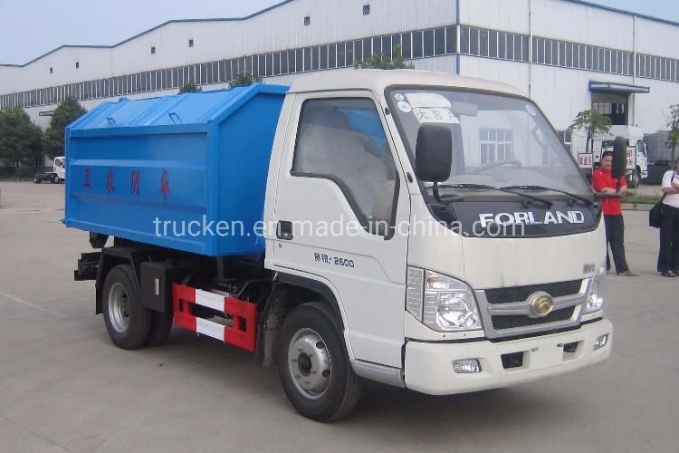 Special Vehicle 4cbm 5cbm 6cbm Solid Waste Management 3ton 4ton 5ton Mini Hook Lift Garbage Bin Truck