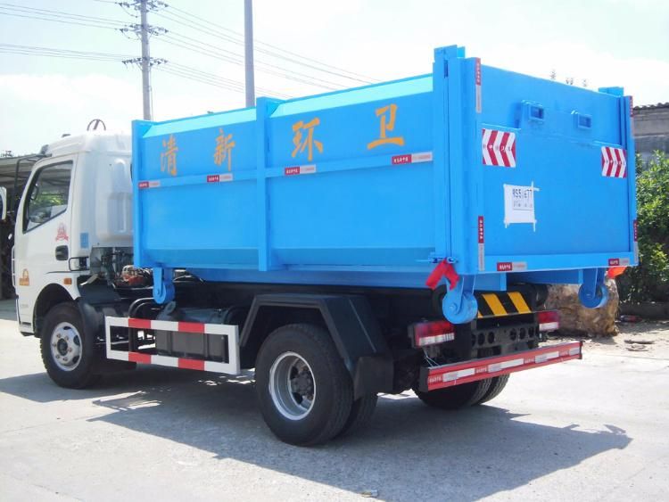 Stainless Steel Garbage Treatment 7cbm 8cbm 9cbm Refuse Waste Container Hook Lift Garbage Bin Truck