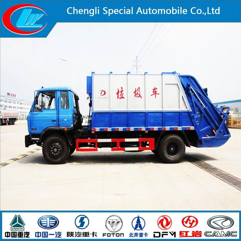Dongfeng Low Price 8cbm Garbage Compactor Truck