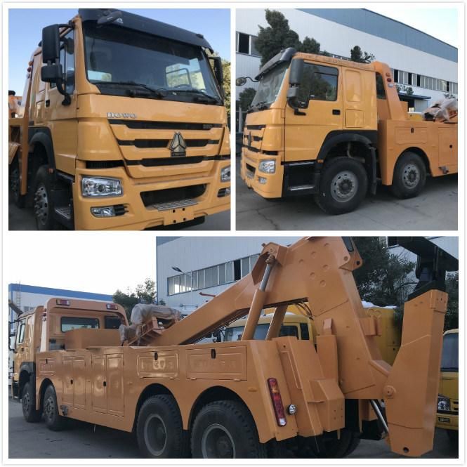 HOWO 8*4 Heavy Duty 20t with Lifting Equipment Integrated Tow Truck