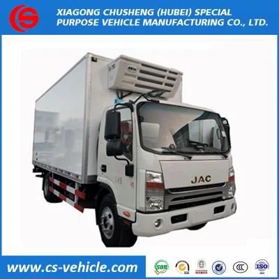 New Refrigerated Truck JAC 4X2 Food Truck Refrigerated 5tons Freezer Cargo Van Truck for Sale