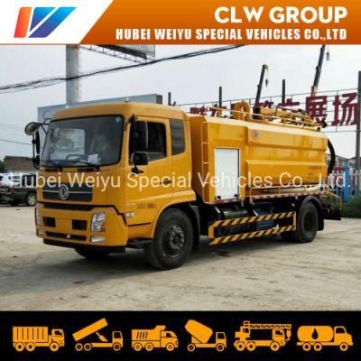 Dongfeng Brand 10 Cubic Meters 10, 000 Liters Sewage Suction Truck High Pressure Vacuum Cleaning Truck