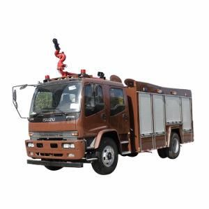 Isuzu Ftr 8000L Water Foam Fire Fighting Truck with Electric Control Fire Monitor