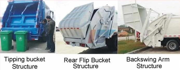 Japan Brand Hot Sale 3m3-20m3 Trash Compactor Truck Diesel/Gasoline Engine Waste Container Body
