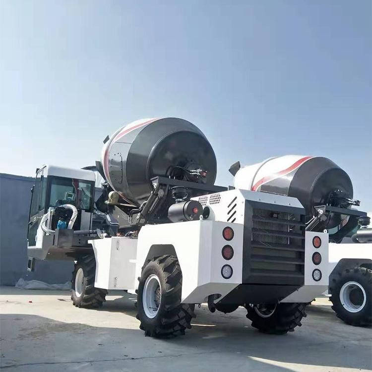 1.2m3 Concrete Mixer Truck Hydraulic Pump Automatic Feeding Mixer Truck