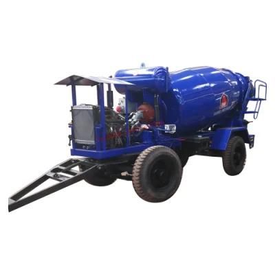 Cheaper Price Good Quality Chengli Brand 3m3 4m3 5m3 6m3 Trailer Mounted Concrete Mixer Semi Trailer for Sale with Engine