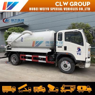 Hot-Sale Sinotruk HOWO 8m3 4*2 Vacuum Suction 8, 000L Sewage Truck