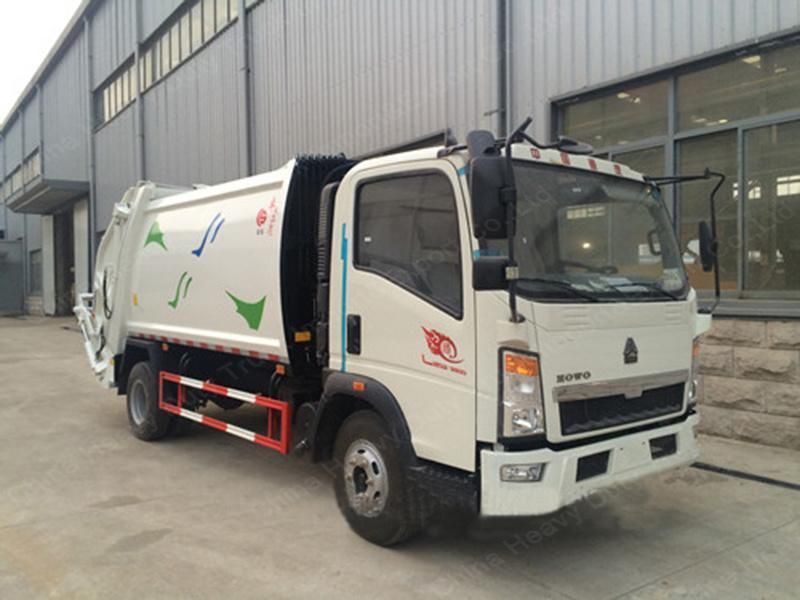 8m3 HOWO Light Duty 4X2 Compactor Garbage Truck