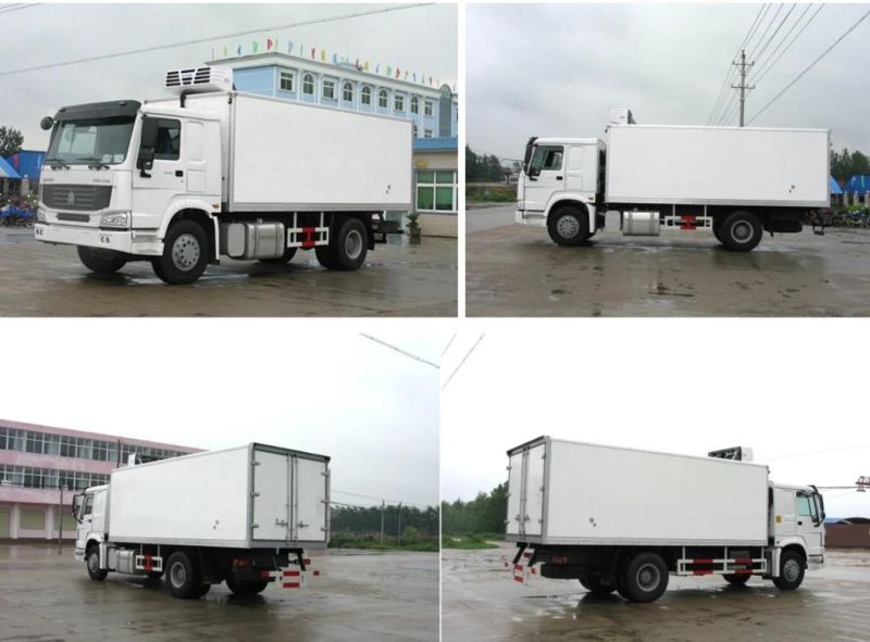 Customized Sinotruck HOWO 4X2 Refrigerated Cooling Van Trucks 6tons for Sale