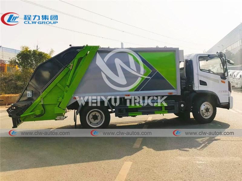 Dongfeng Huashen 4X2 9cbm 9000liters Garbage Compactor Truck Waste Removal Truck for Sanitation Services