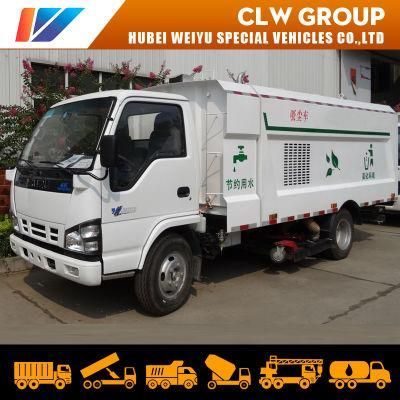 Isuzu 6m3 Road Sweeper Truck Without Brush for Coalmine Street Cleaning