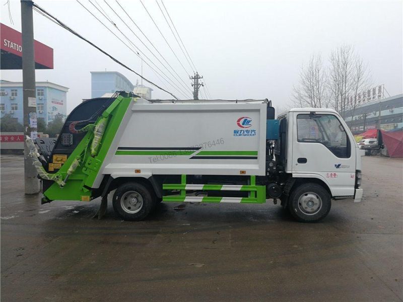 Isuzu 600p Compactor Garbage Truck for Sale 4m3 5m3 6m3