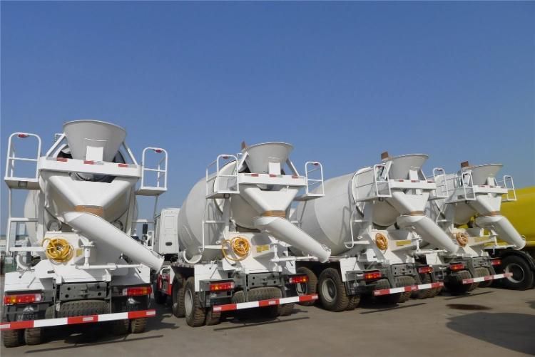 New Sinotruk Shacman 6X4 8m3 9m3 10 Cubic Concrete Pump Cement Mixer Self Loading Concrete Mixer Truck and HOWO Used Concrete Mixer Truck for Sale