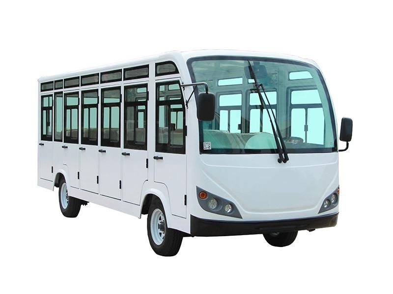 23 Seater White Electric Sightseeing Shuttle Bus