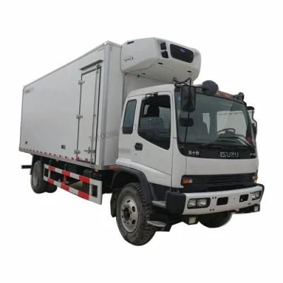 Japan Left Hand Drive I Suzu 4X2 Fvr Ftr Refrigerator 10tons 12tons 15tons 20 Ton Refrigerated Truck for Freezer Price for Sale