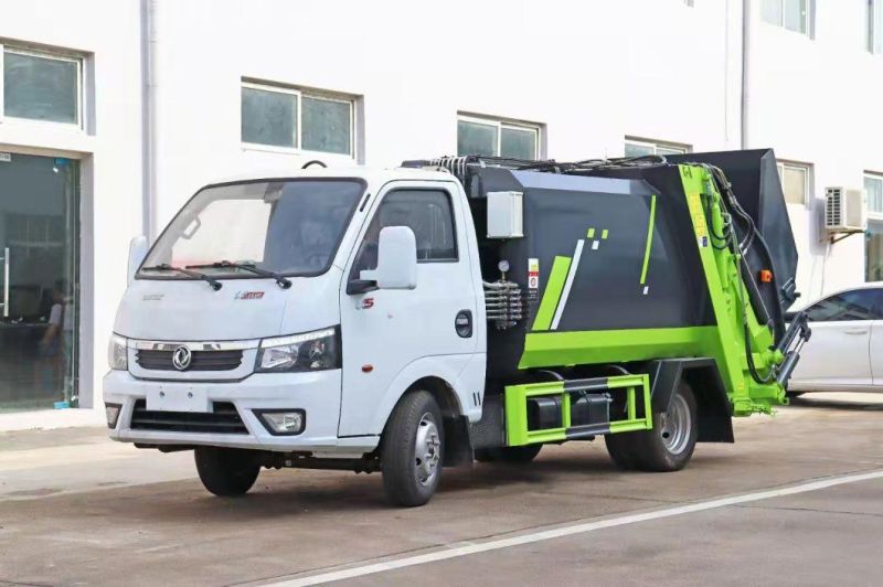 4*2 Dongfeng Small Garbage Compactor Truck 2-3tons Mini Garbage Compactor Truck