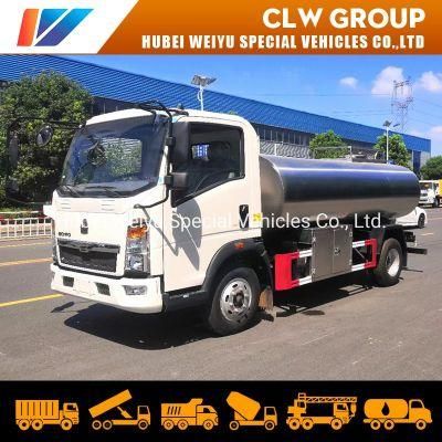 Sinotruk HOWO Water Tank Truck 5tons Drinking Water Delivery Truck 5cbm Pure Water Truck