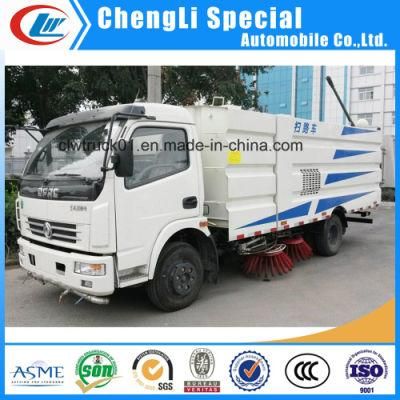 Large Dust Bin 4X2 Truck Mounted Vacuum Road Sweeper