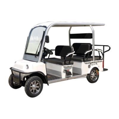 6 Passenger Cheap 1200W Tourist for Hotel Golf Course Electric Golf Cart Sightseeing Car