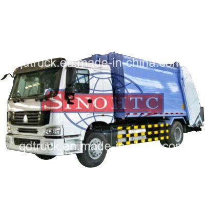 HOWO refuse compactor truck/ 10-15m3 garbage compactor truck