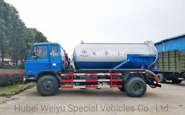 China Factory Price Dongfeng 4*2 8tons 8t City Wells Cleaning Sewage Fecal 8000liters 8cbm 8m3 Street Vacuum Suction Truck