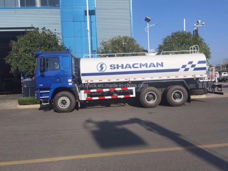 Shacman F3000 6*4 20 Cubic Meters Stainless Steel Water Tank Truck Water Tanker Truck for Sale