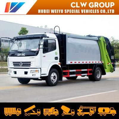 Dongfeng 8cbm/8000liters Compactor Compressor Waste Trucks 5tons Compressing Garbage Truck for Sale