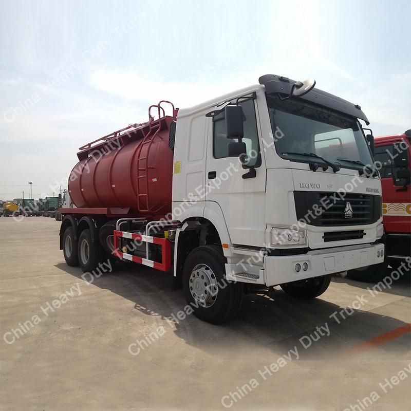 Sino HOWO Rhd LHD 6X4 16000 Litres Vacuum Sewage Suction Tanker Truck