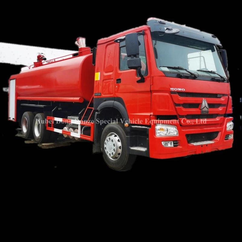 Sinotruk HOWO 6X4 Fire Fighting Truck Sprinkler Fire Engine with 15-20ton Water Bowser (Cusomtizing 2 Water Cannons)