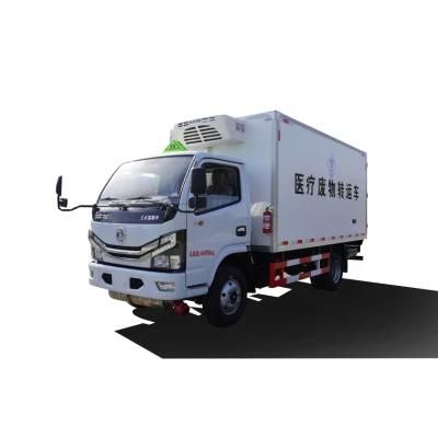 Hot Sale Dongfeng 4X2 4m 5 Ton Frozen Vaccine Transport Vehicle Medical Waste Refrigerated Transportation Truck for Hospital