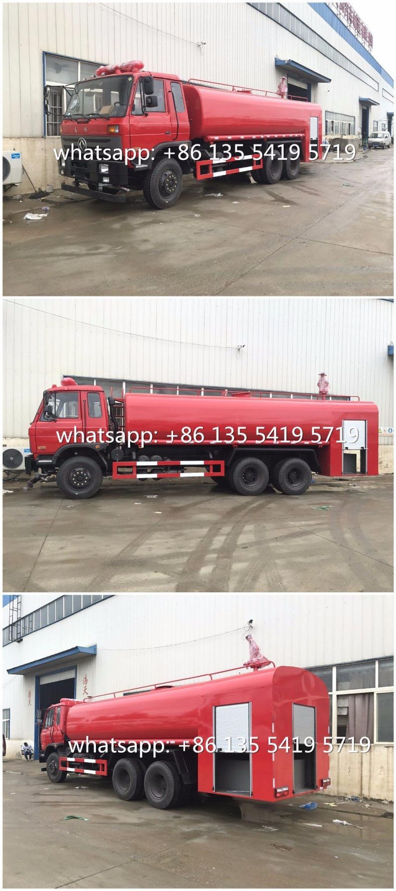 HOWO 6X4 371HP 20cbm 20t Water Sprinkler Truck 20000L 20tons Fire Watering Sprinkler Truck