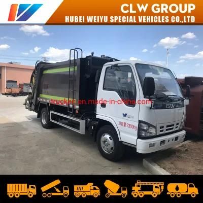 Japan Small 4X2 4m3 5m3 Waste Collection Truck 6m3 Compressed Garbage Refuse Compactor Truck for Sale