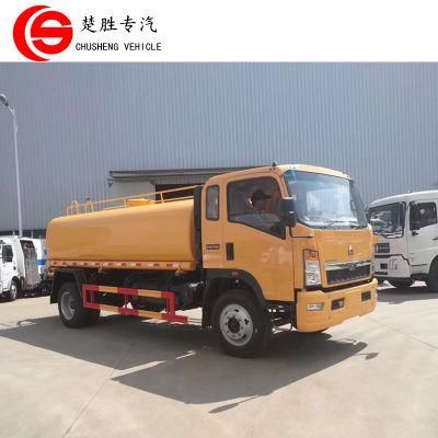 HOWO 4X2 10tons 10000L Water Transport Tanker Watering Sprinkler Truck for Tanzania