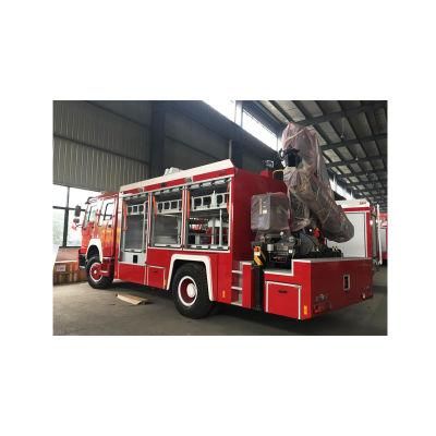 4*2 Rescue Fire Truck with Crane Emergency Fire Fighting Truck