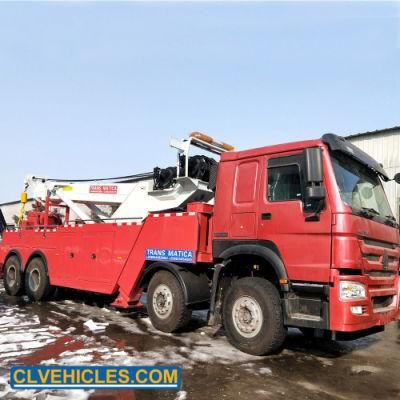 Clw 8*4 12wheels Heavy Duty Rotator Recovery Truck Bus Towing Tow Truck