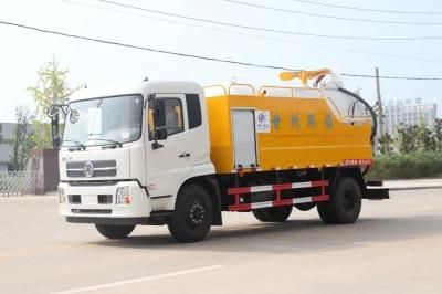 Dongfeng 4000 Liters 8000 Liters Water Tanks and 5cbm Sewage Tanks High Pressure Washing and Cleaning Vacuum Sewage Suction Tank Truck