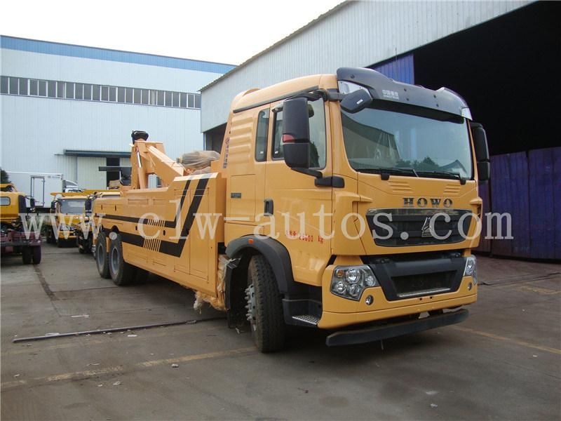 Sinotruk HOWO 6X4 20tons 25t Heavy Duty Wrecker Truck Emergency Recovery Towing Conjoined Truck