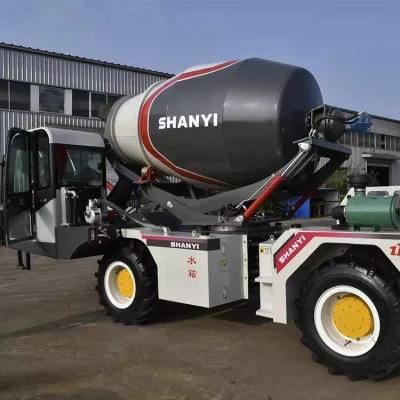 Mobile Self-Loading Concrete Mixer Machine