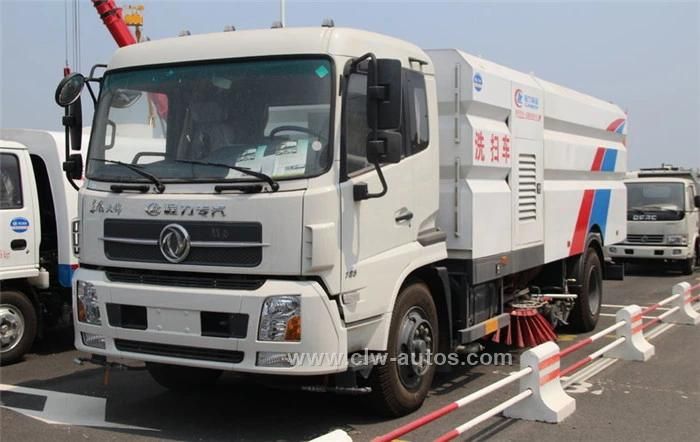 Dongfeng 15m3 8tons High Quality Big Road Cleaning Sweeper Truck with Brush and High Pressure Water Sprinkler