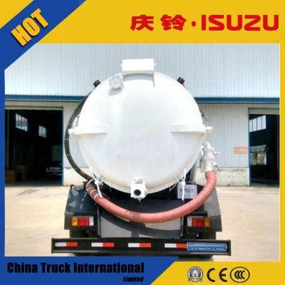 Isuzu Ftr 4*2 190HP 10m3 Tank Vacuum Sewage Suction Truck