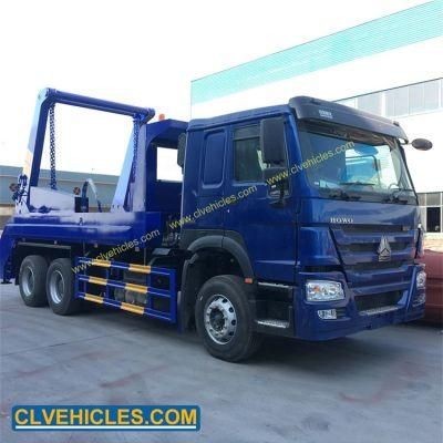 Sinotruk HOWO 4X2 7cbm Swing Arm Garbage Truck 8cbm Garbage Truck Skip Loader