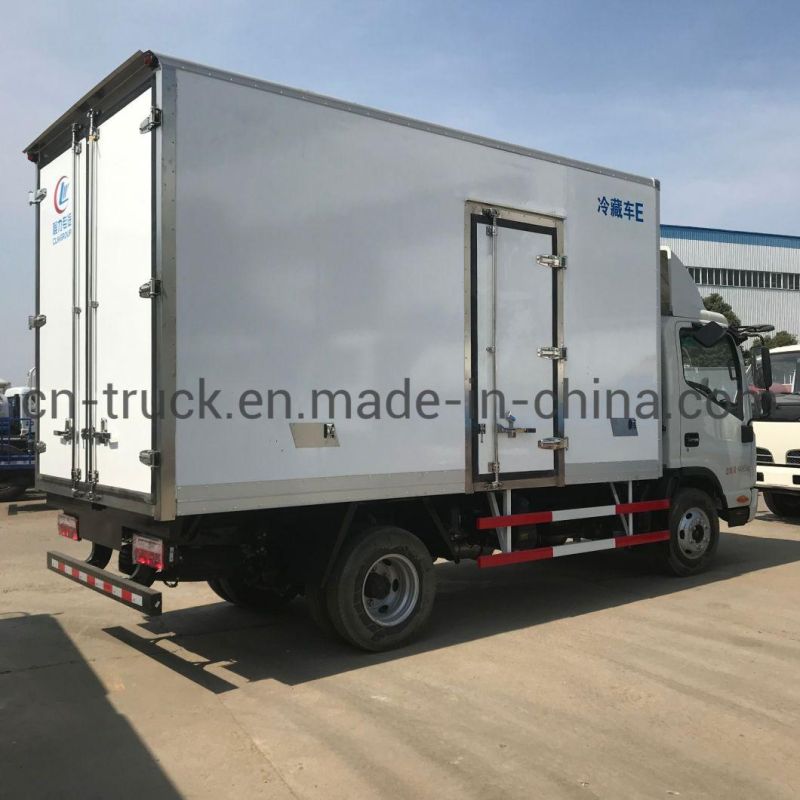 Factory Sales New Made Frozen Food Transport 5m 6m Refrigerator Van Truck Freezer Van