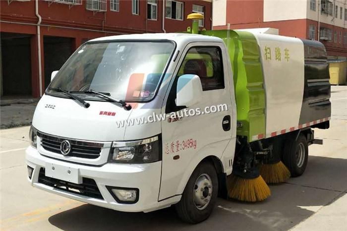 Dongfeng 2ton Road Cleaning Sweeping Truck High Pressure Washing Road Sweeper Truck