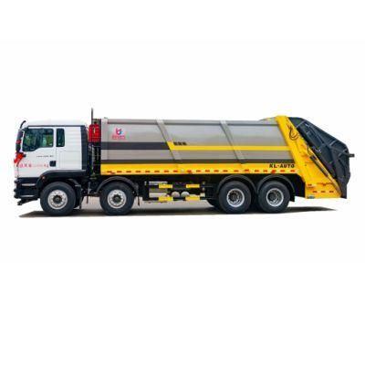 Sinotruk HOWO 8*4 Garbage Compactor Truck 25m3 Back-Loaded Waste Truck with Compactor
