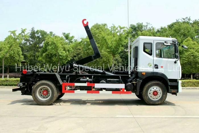 China Dongfeng 10cbm/10000liters Small Hook Arm Waste Truck Arm Lifting Garbage Truck From Factory Sale Directly