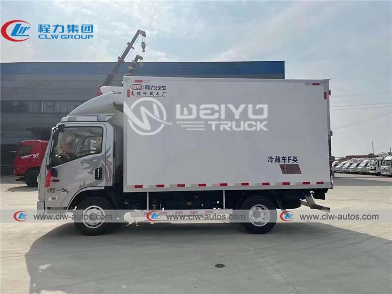 Shacman 4X2 Type 4tons 5tons Refrigerated Van Truck Refrigerator Trucks with Carrier Hanxue Thermo King Freezer Unit
